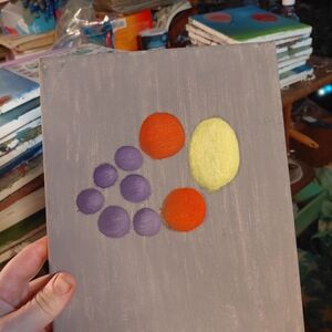 Vibrant Circles on Gray Canvas Art